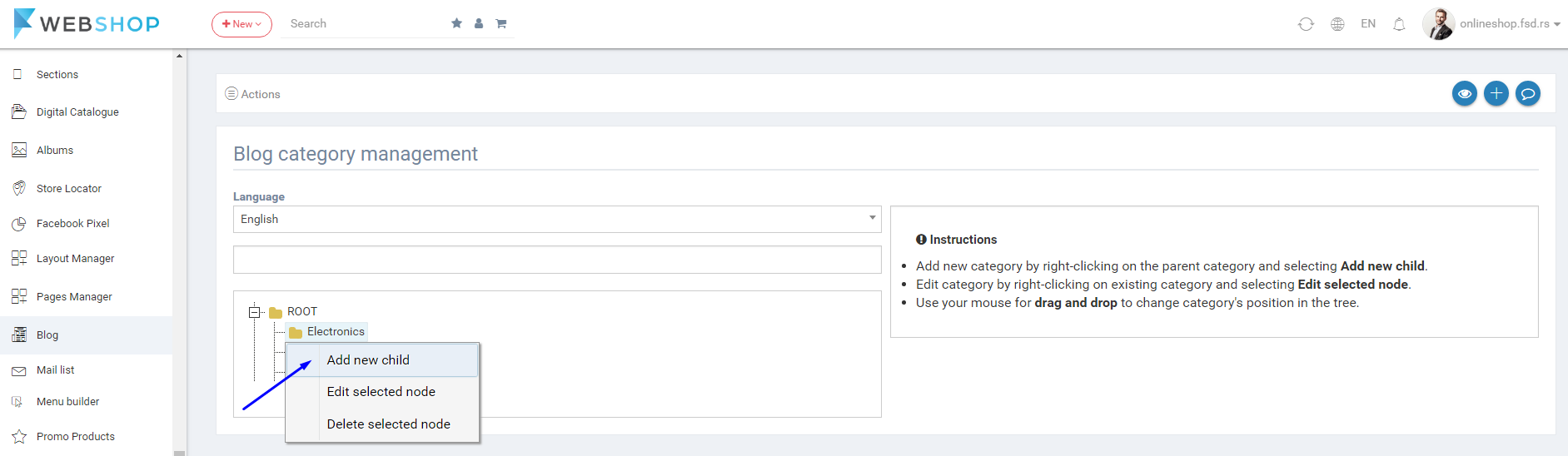 Add new category