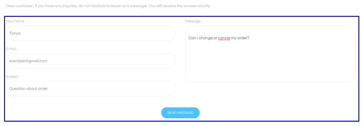 Add contact question