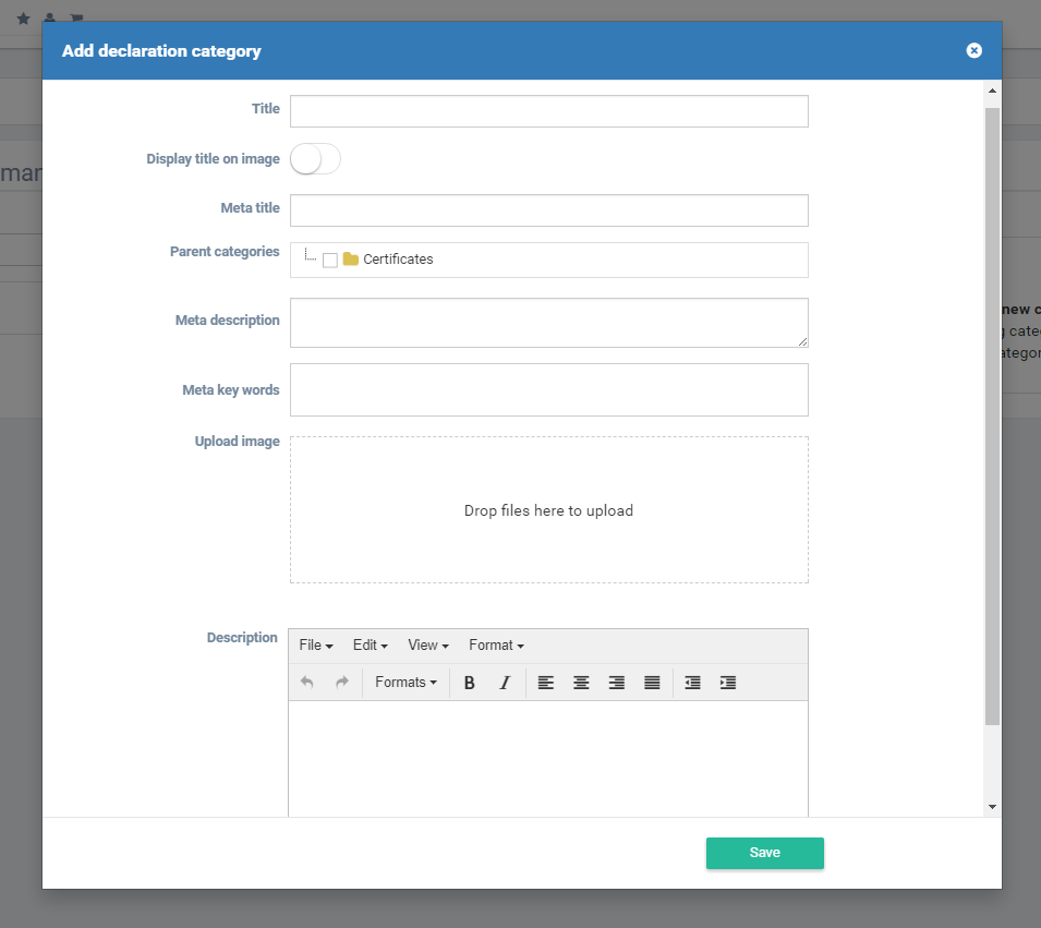 Add new document category