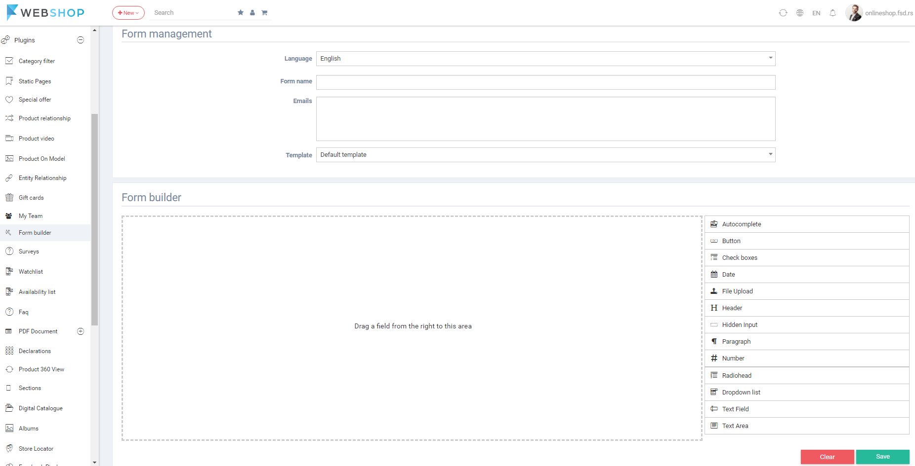 Add form