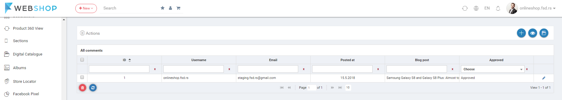All blog comments
