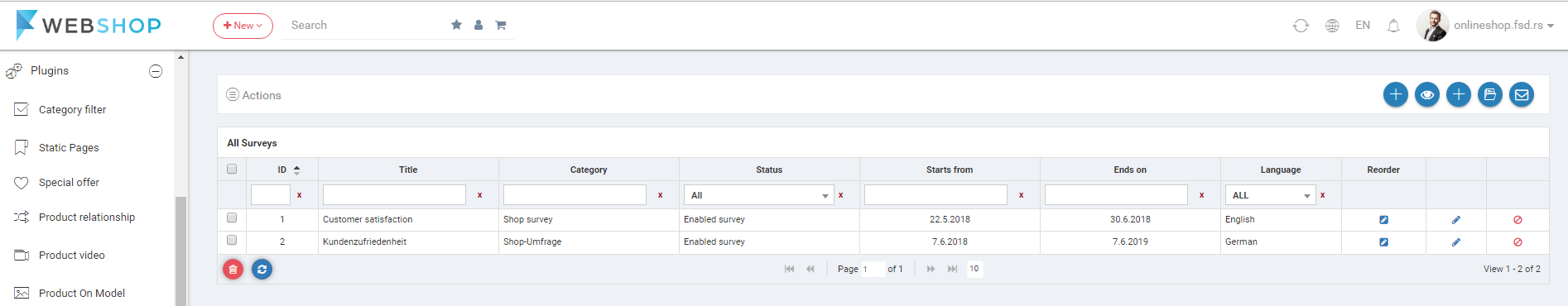 All surveys