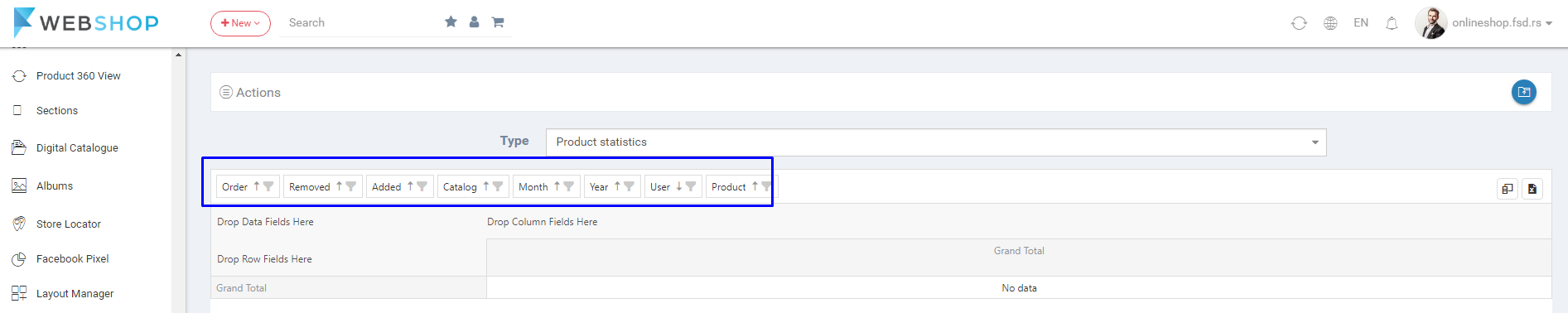 Drop parameters