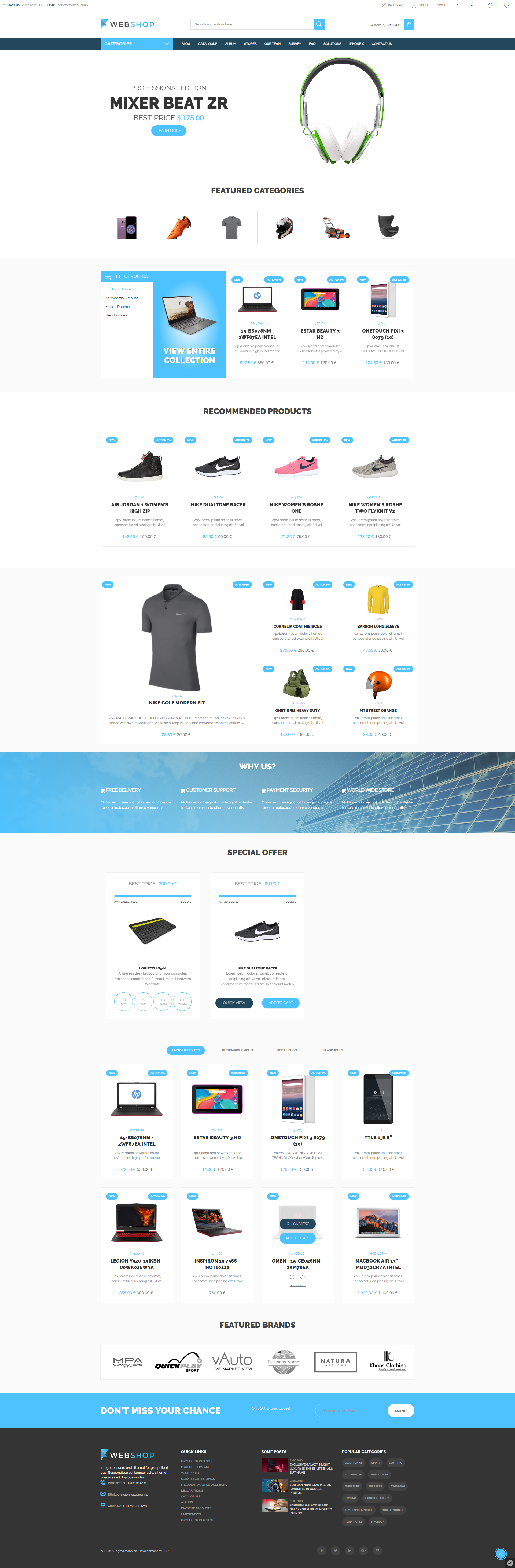 Homepage Layout manager