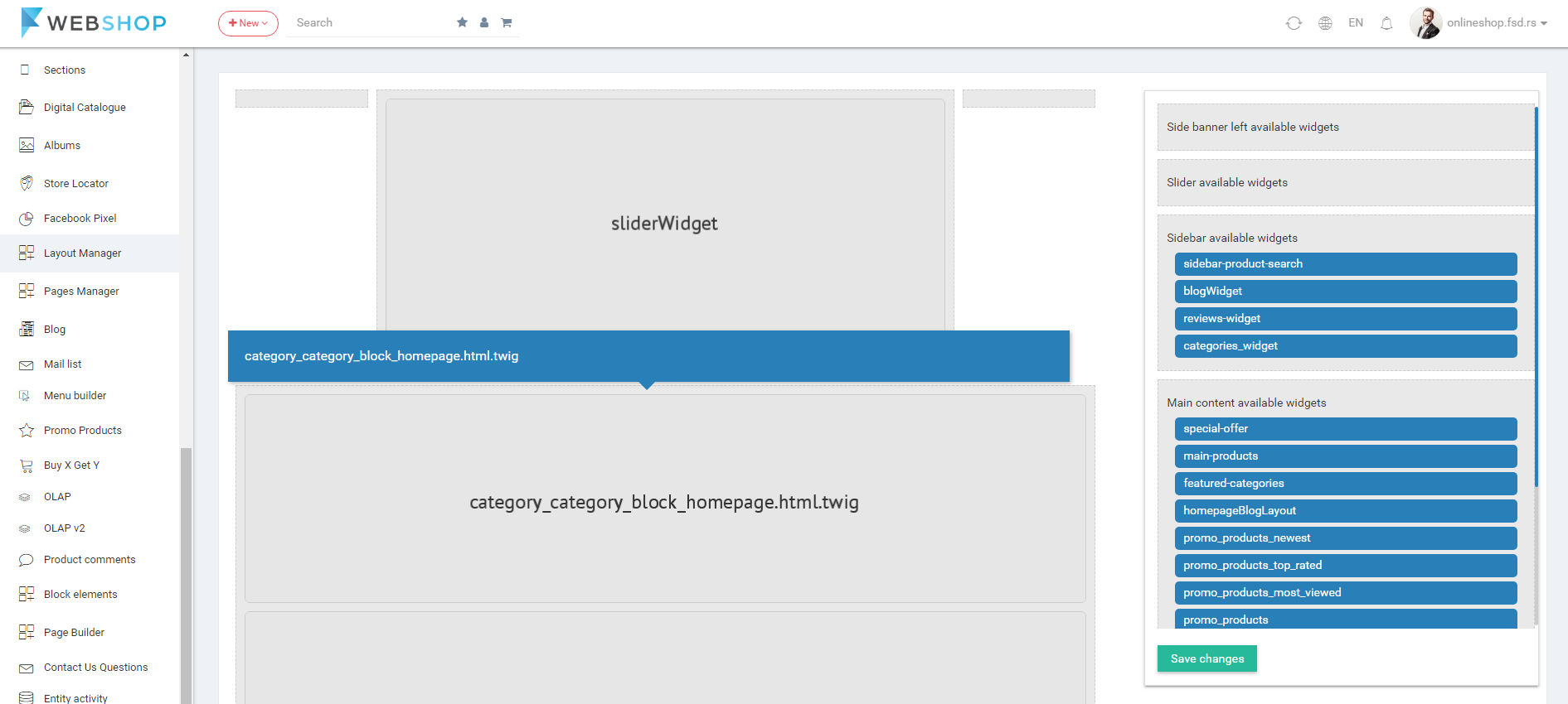 Layout manager