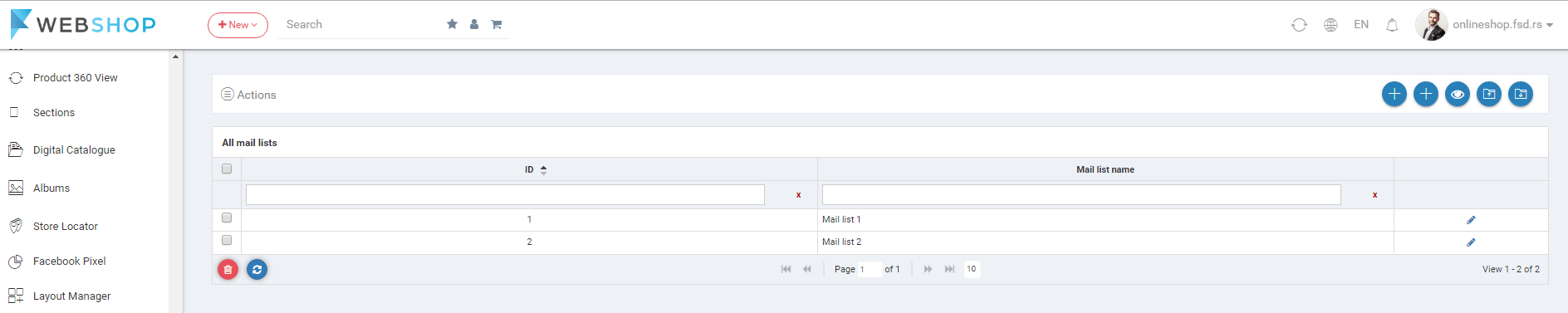 Mail lists