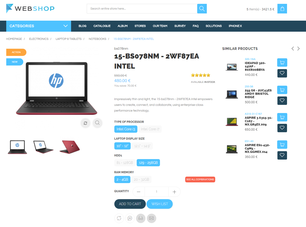 Product Page